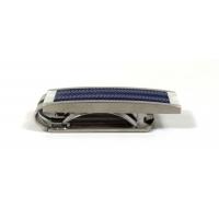 Colibri Mens Stainless Steel Arctic Blue & Silver Money Clip (End of Line)